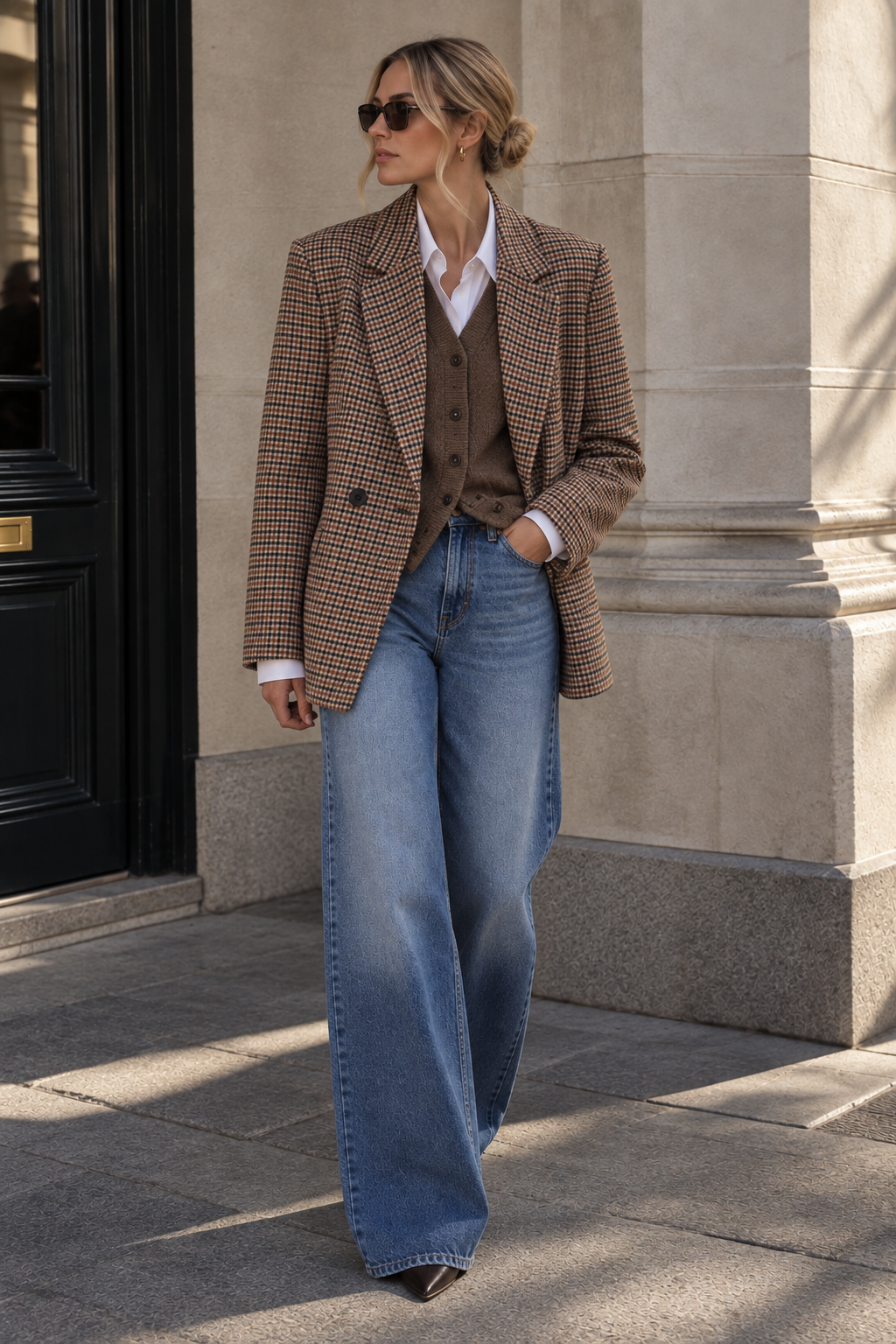 Geruite blazer dames Tiffosi