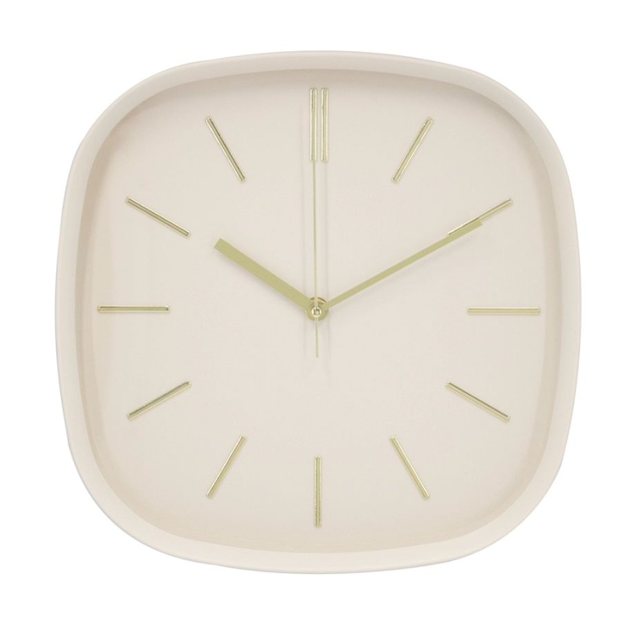 Moderne wandklok van 30 cm – Luno off-white